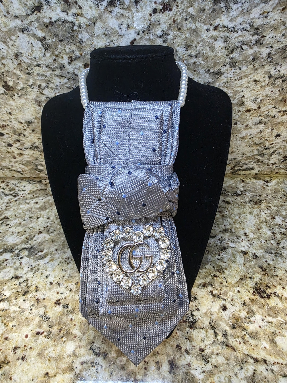 Tie Necklace | Blue Print